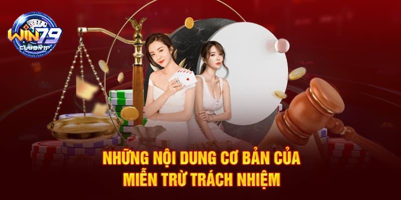 Các quy định về việc miễn trách nhiệm tại cổng game