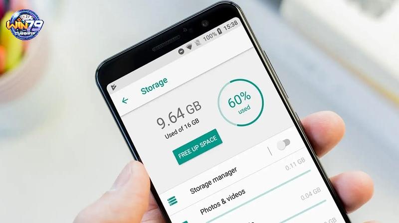 Chuẩn bị đủ dung lượng điện thoại để load app mượt mà